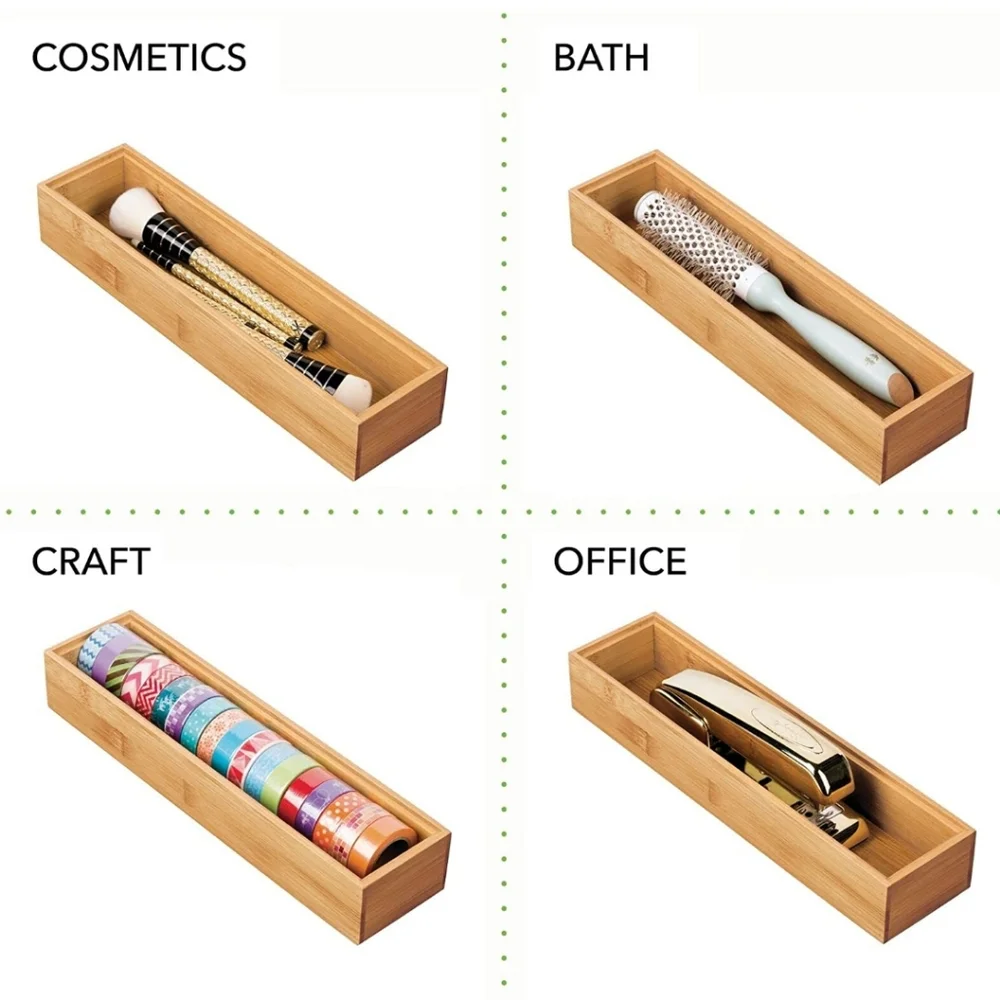 Bamboo Stackable Drawer Organizer s